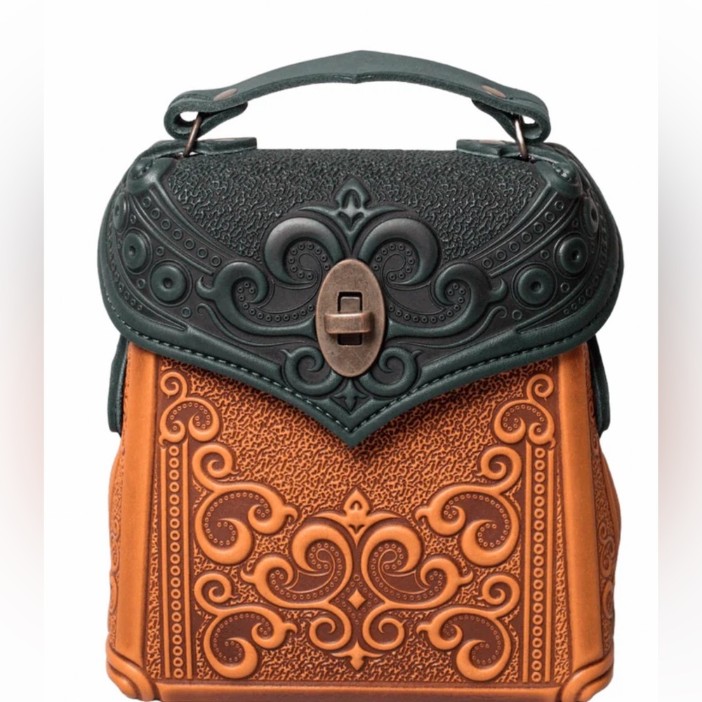 NEW! Embossed Leather Mini Backpack Brand New.
